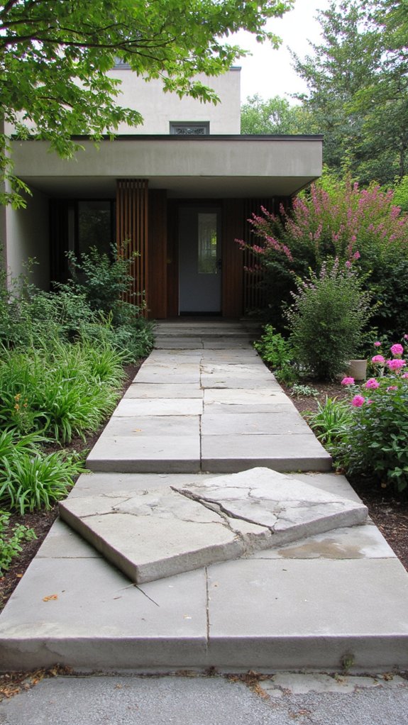 contemporary geometric concrete blocks