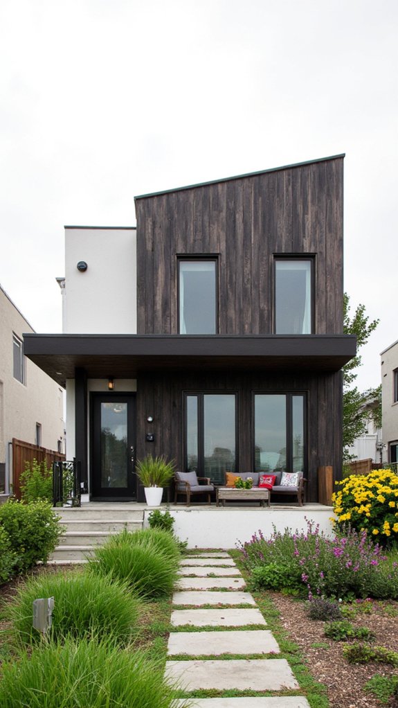 contrast enhances exterior harmony