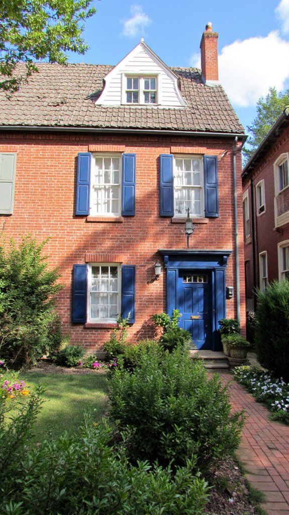 contrasting bold shutter colors