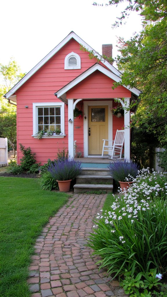 coral adds warmth and charm