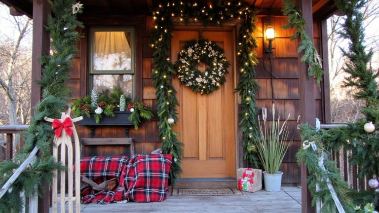 20 Cottage Exterior Christmas Decorations for a Festive Touch cottage christmas decoration ideas