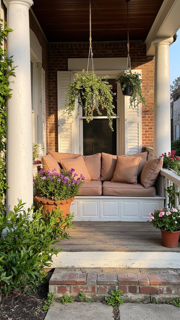 cozy built in seating nook