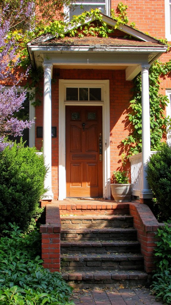 cozy colonial exterior charm