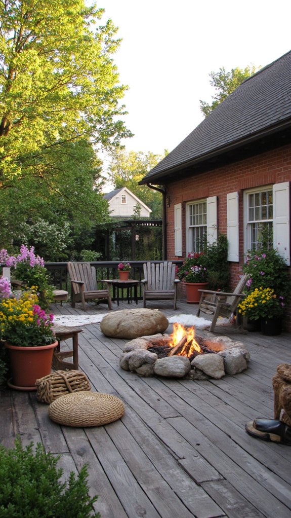 cozy evenings around fire