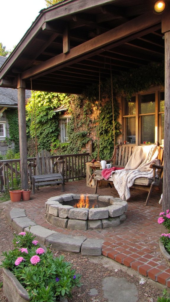 cozy gatherings around fire pit