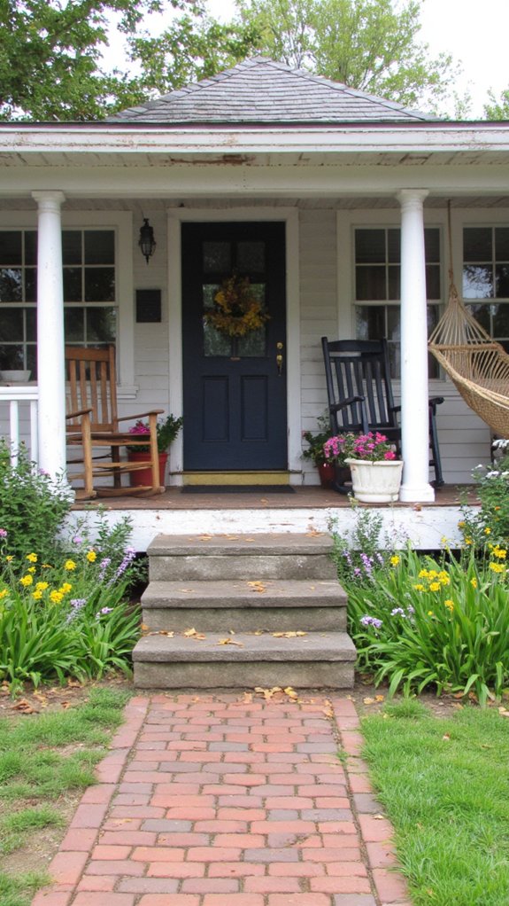 cozy lakeside porch charm