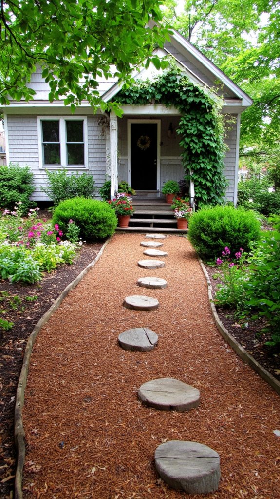 cozy natural garden path