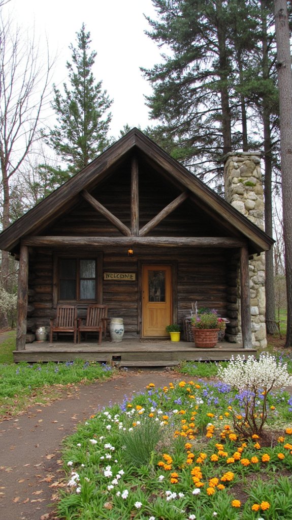 cozy natural wood retreat