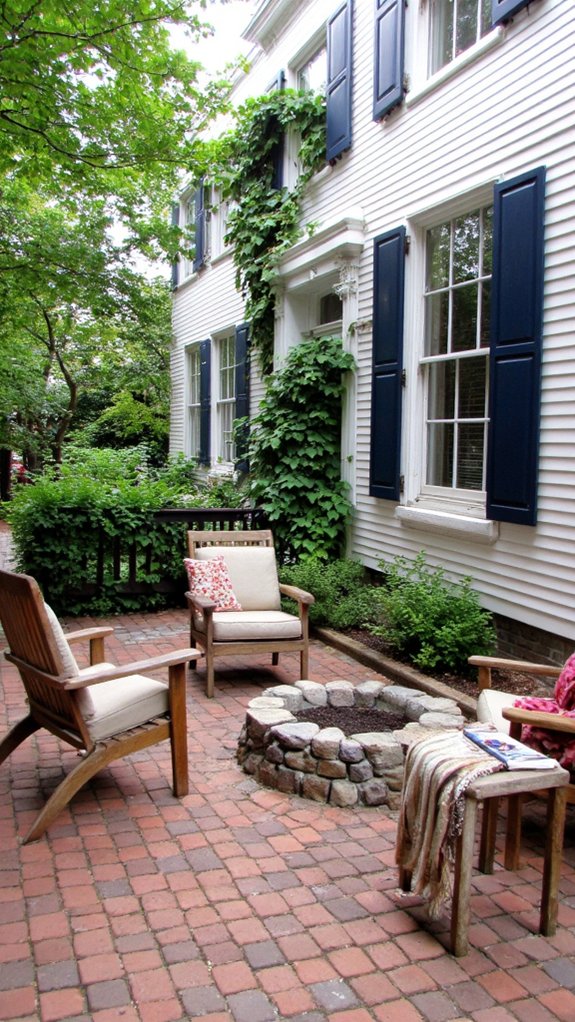 cozy outdoor fire pit