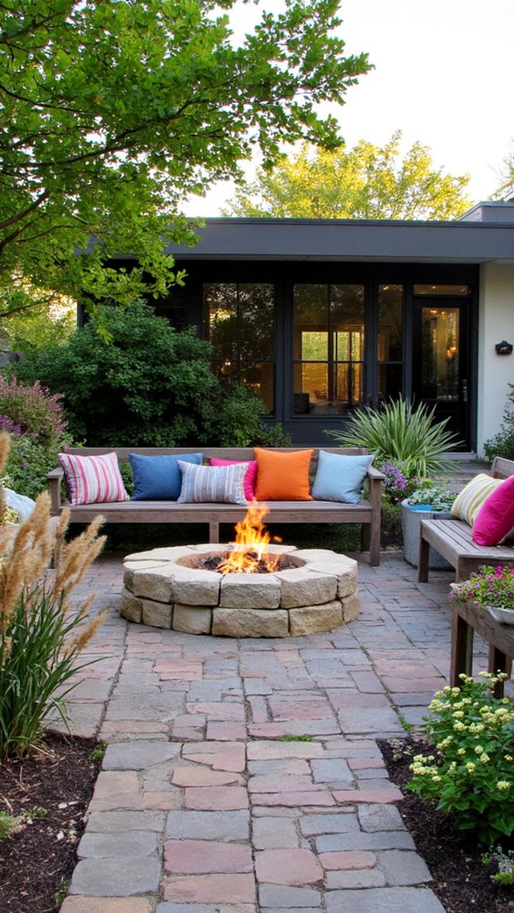 cozy outdoor gathering space
