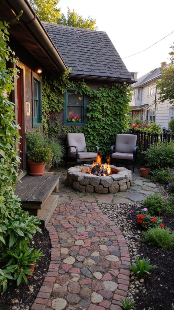 cozy outdoor gathering spot