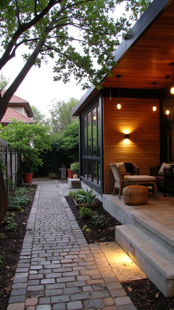 cozy outdoor lighting ambiance