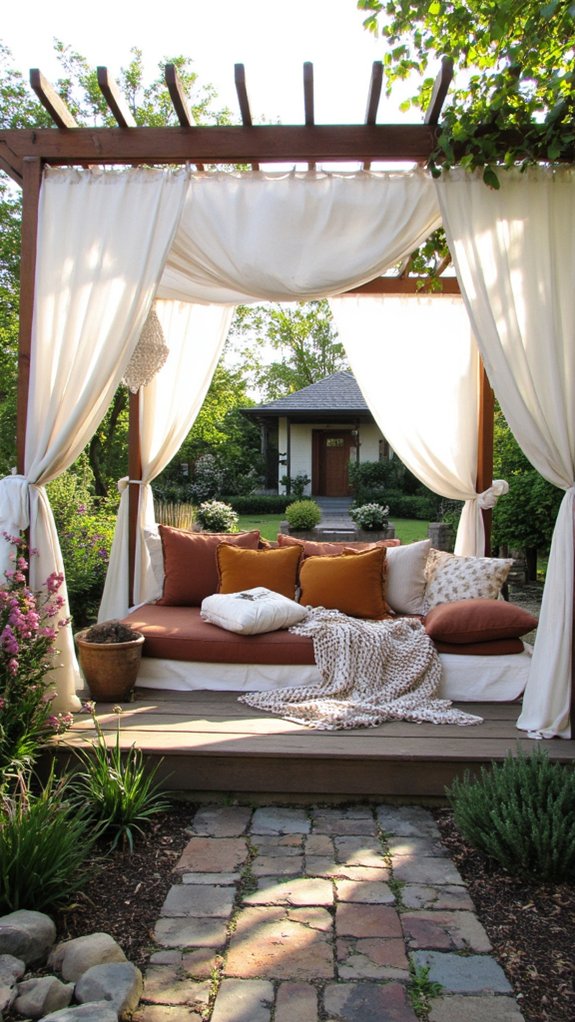 cozy outdoor lounge retreat