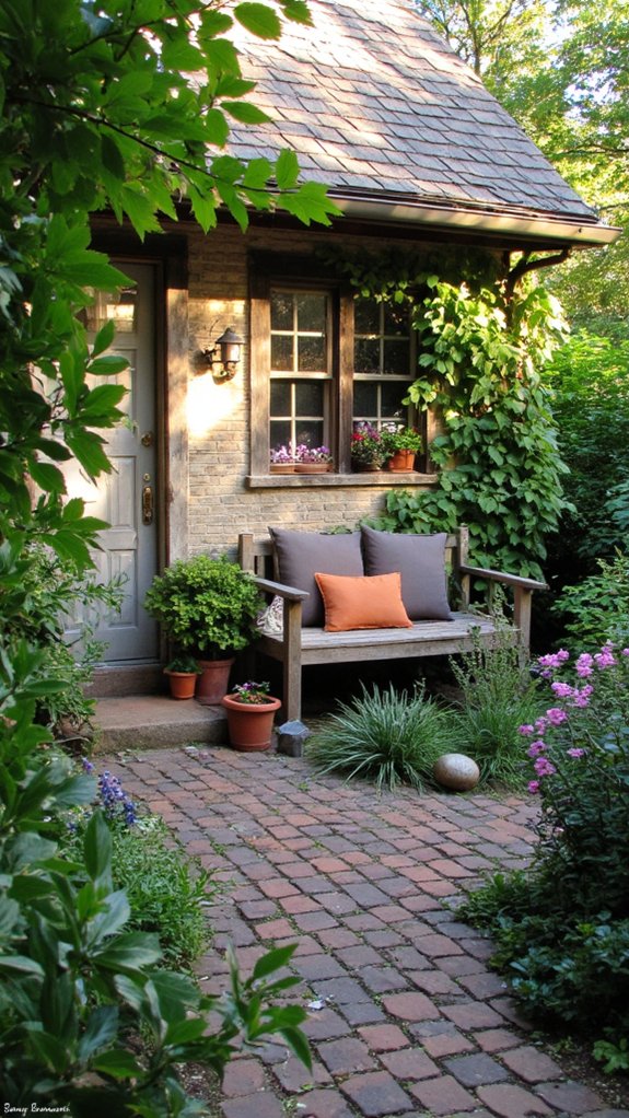 cozy outdoor relaxation space