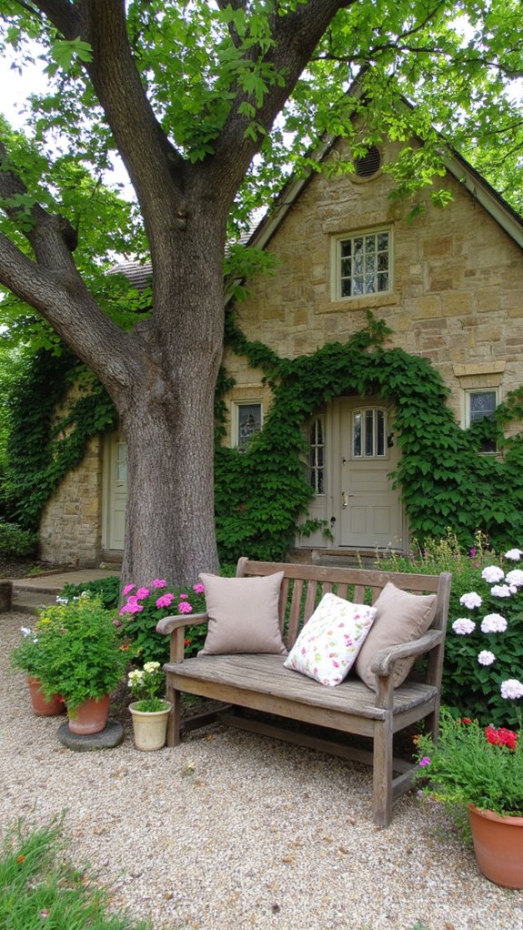 cozy outdoor relaxation space