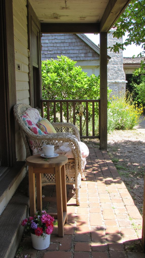 cozy outdoor seating area