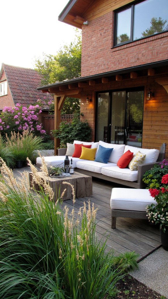 cozy outdoor seating area
