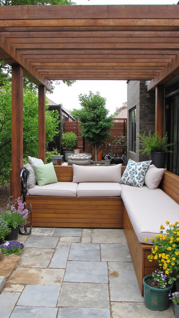 cozy outdoor seating retreat