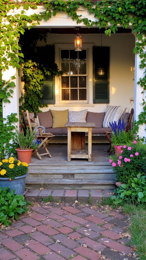 cozy outdoor seating transformation