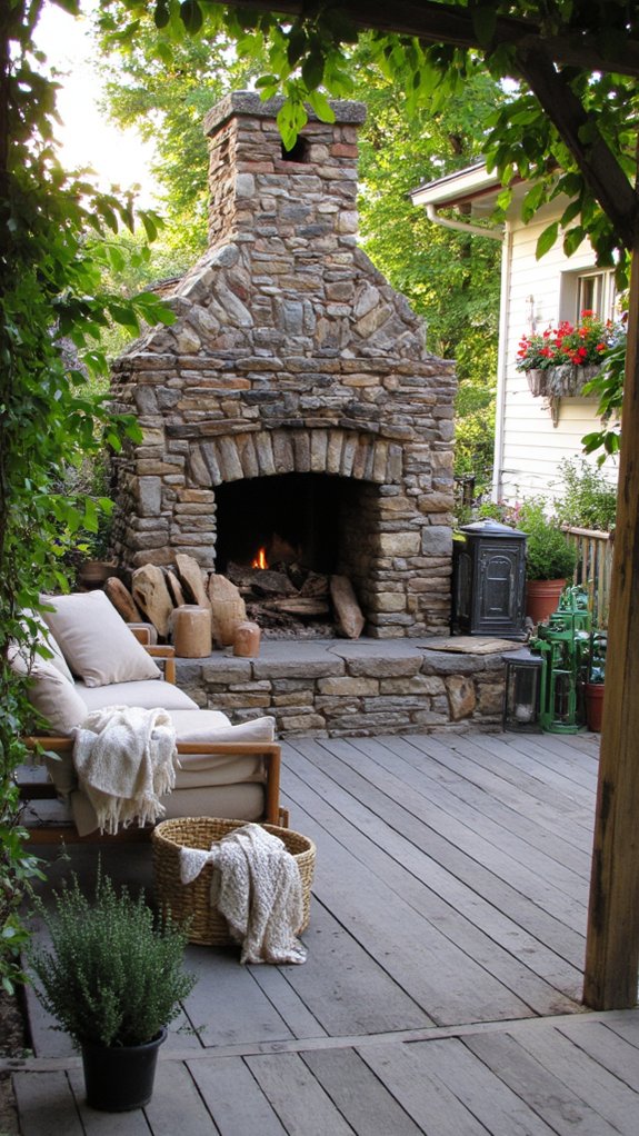 cozy patio fireplace gatherings