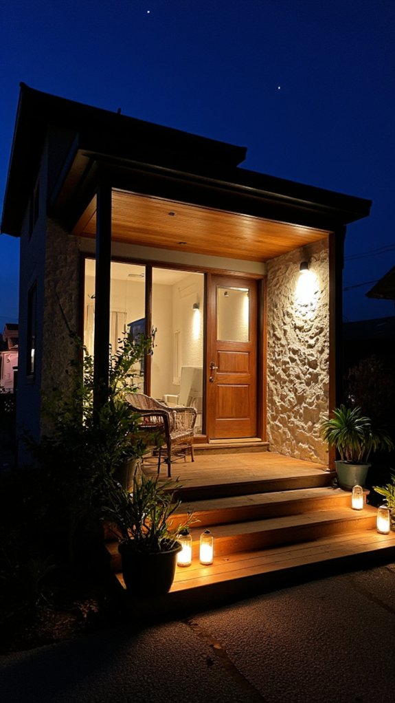 cozy porch evening ambiance