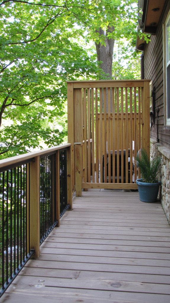 cozy private deck oasis