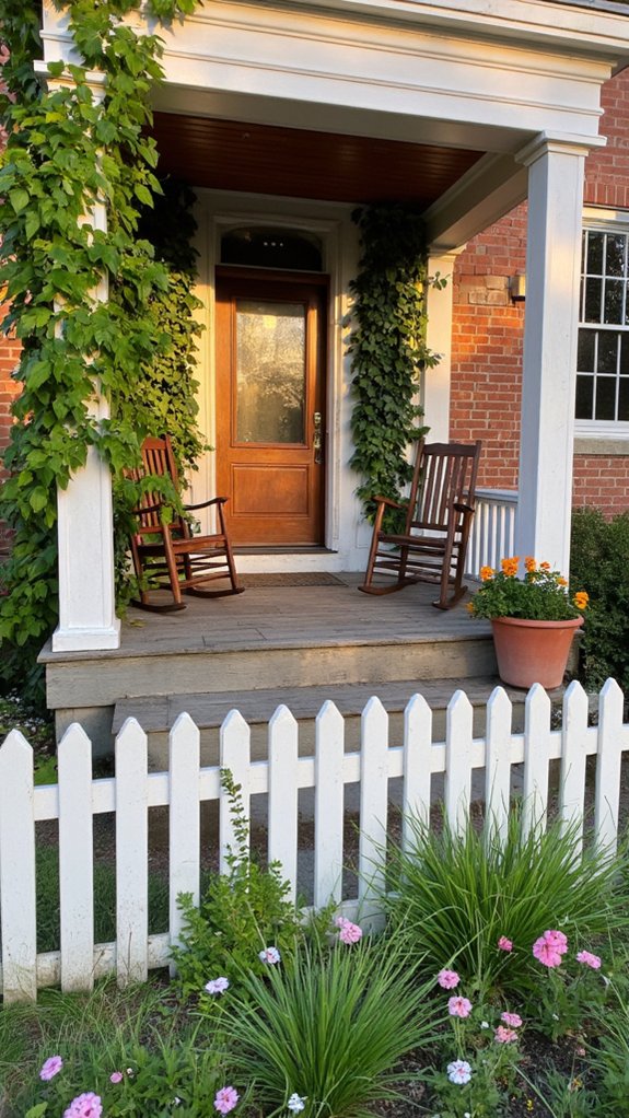 cozy rocking chairs ambiance