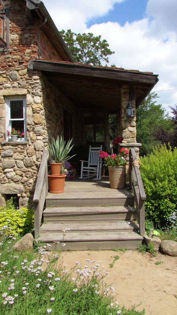 cozy rustic porch charm