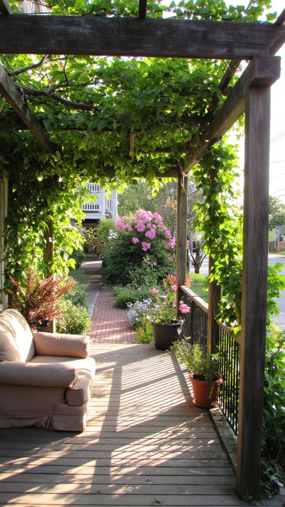 cozy shaded outdoor retreat