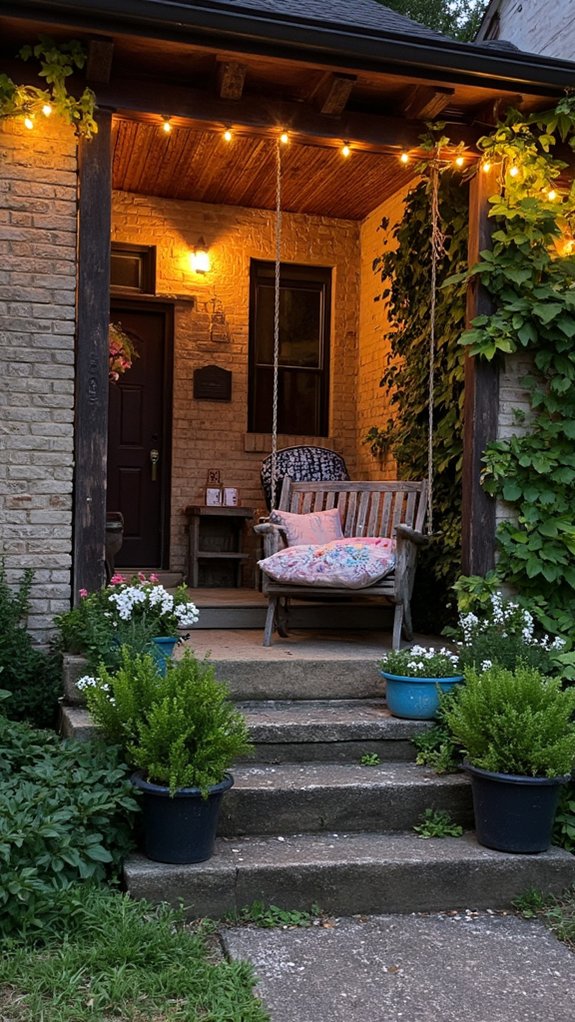 cozy string light ambiance