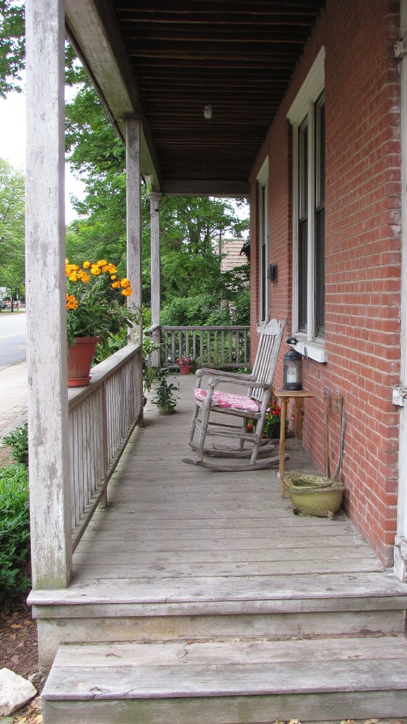 cozy stylish front porch