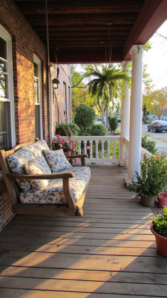 cozy swing porch retreat