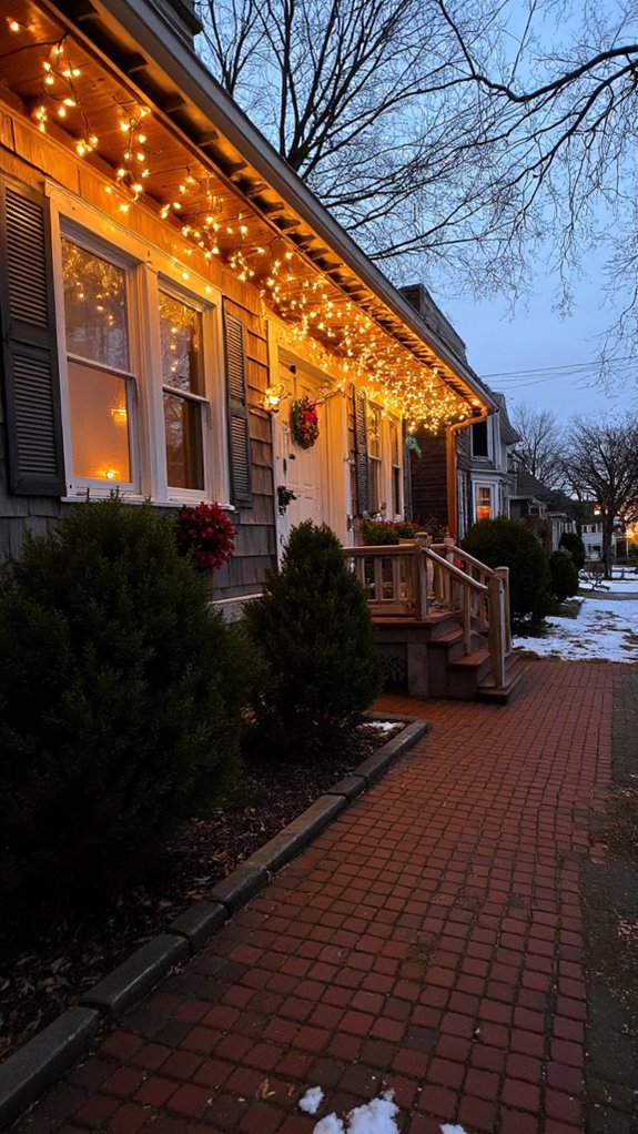 cozy twinkling string lights