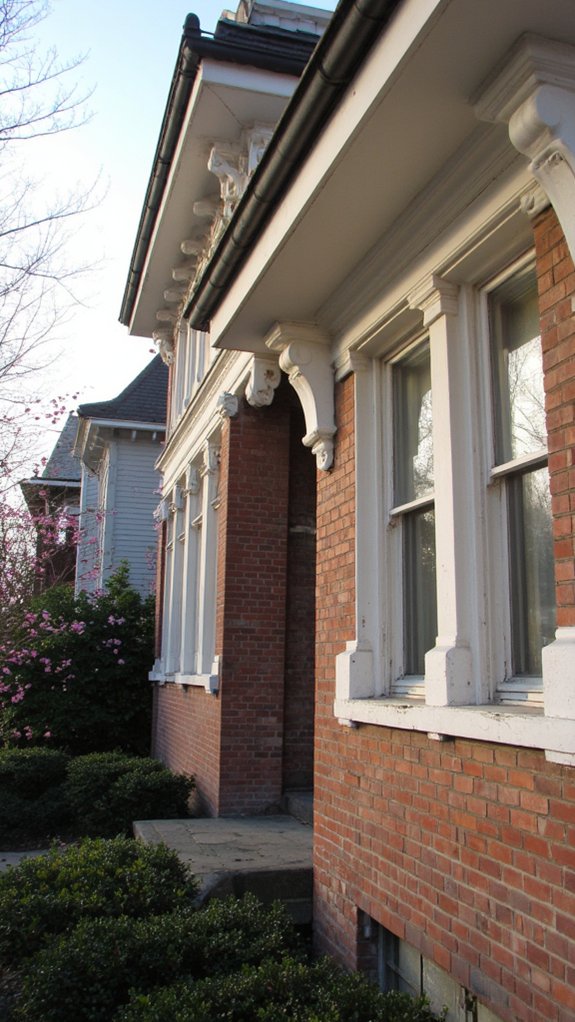crisp white soffit fascia