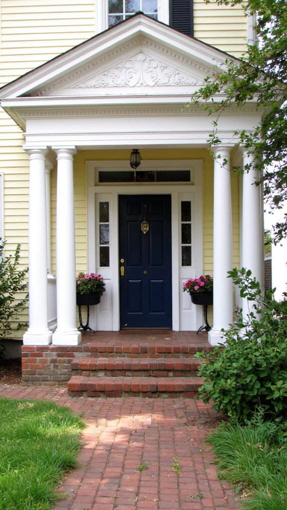 custom molding enhances entrance