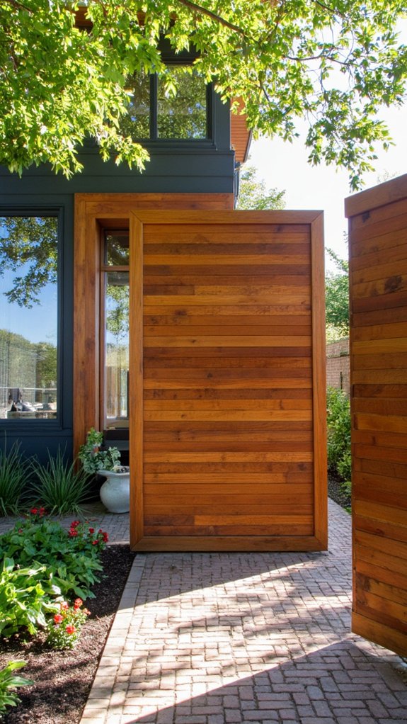 customizable wooden privacy screens