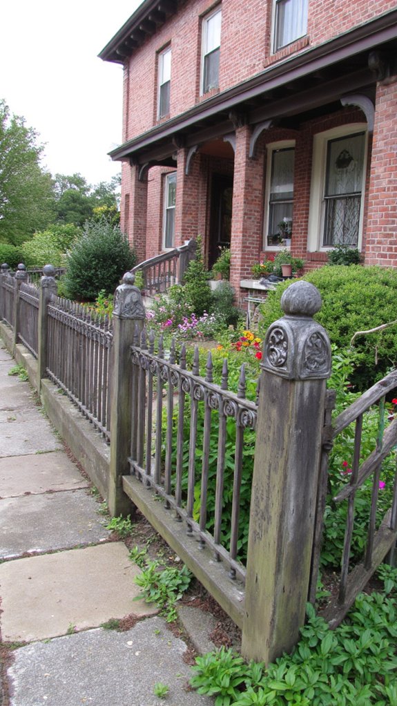 decorative fence enhances curb appeal
