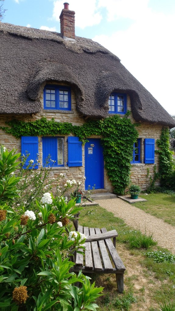 decorative shutters enhance charm