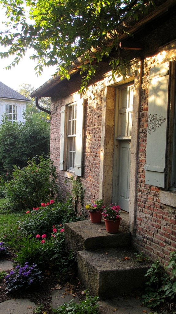 decorative trim enhances shutters