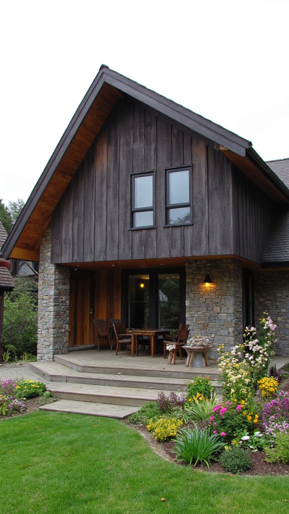 dramatic architectural overhangs enhance aesthetics