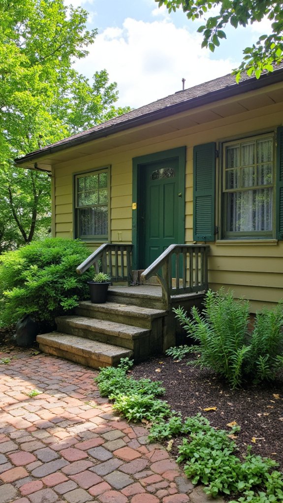 earthy greens enhance tranquility