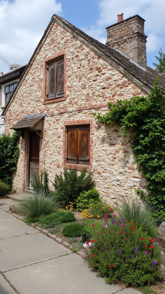 earthy tones mixed bricks