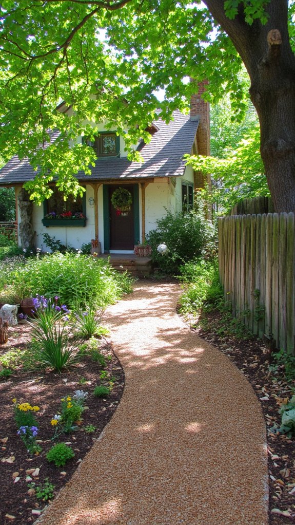 easy natural wood walkway