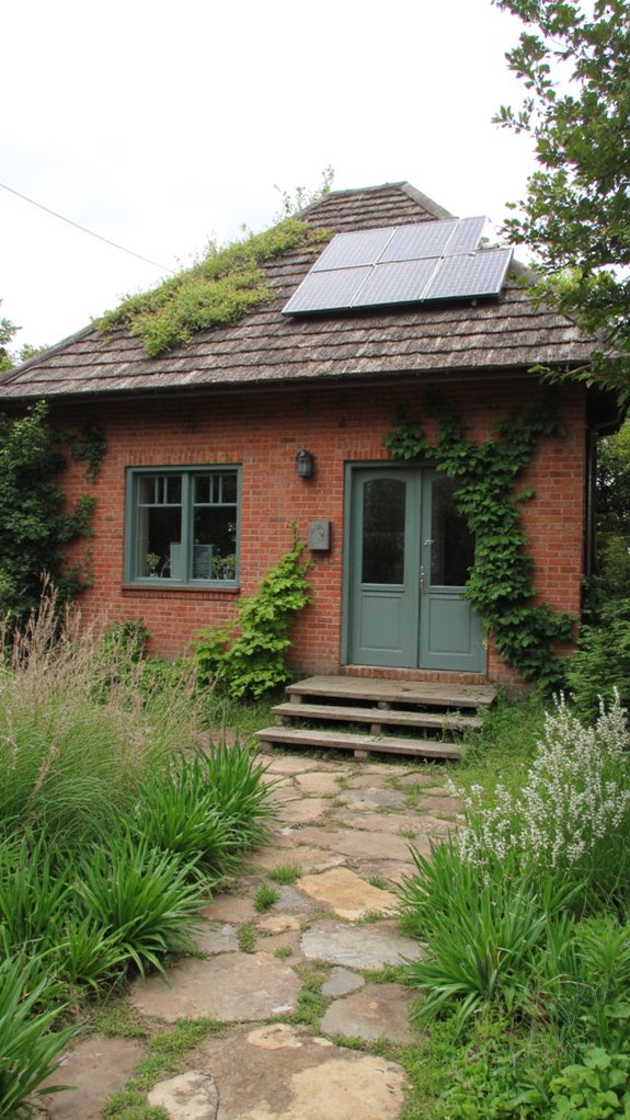 eco friendly red brick cottage