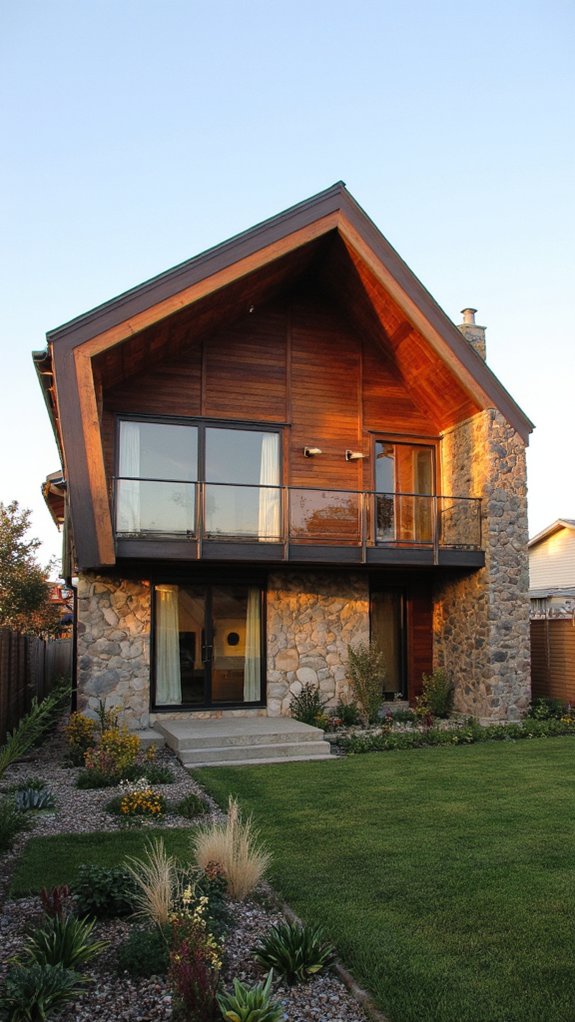 elegant angled roof design