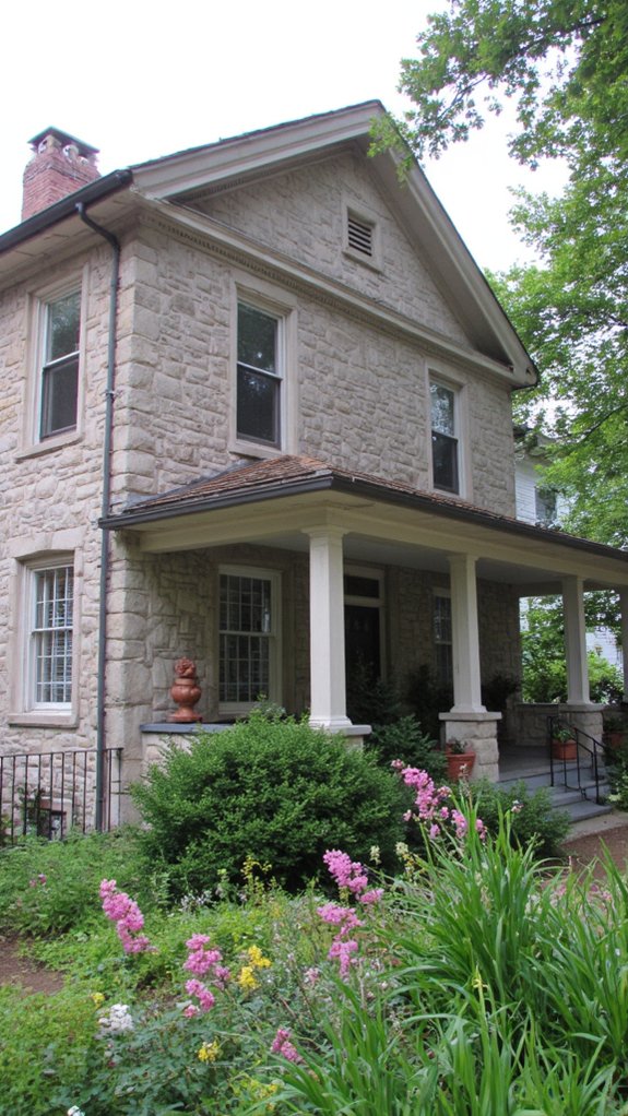 elegant architectural stone cornices