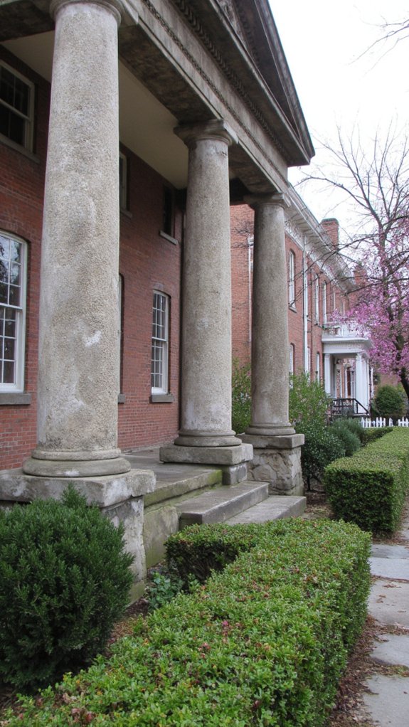 elegant architectural stone features