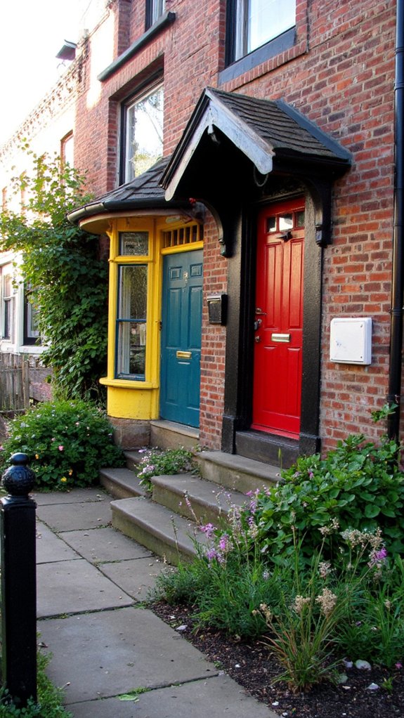 elegant black door accents