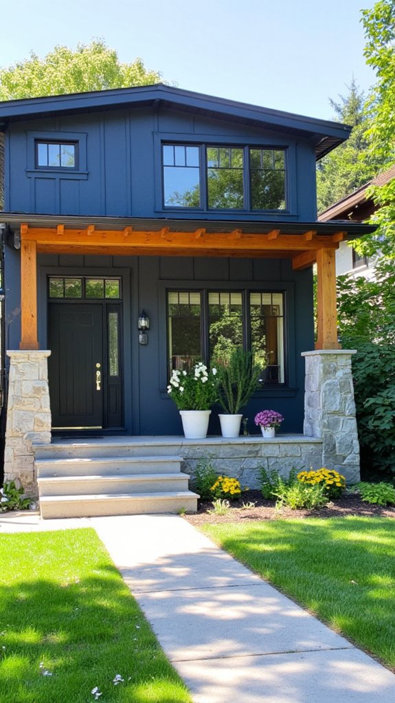 elegant calming exterior hue