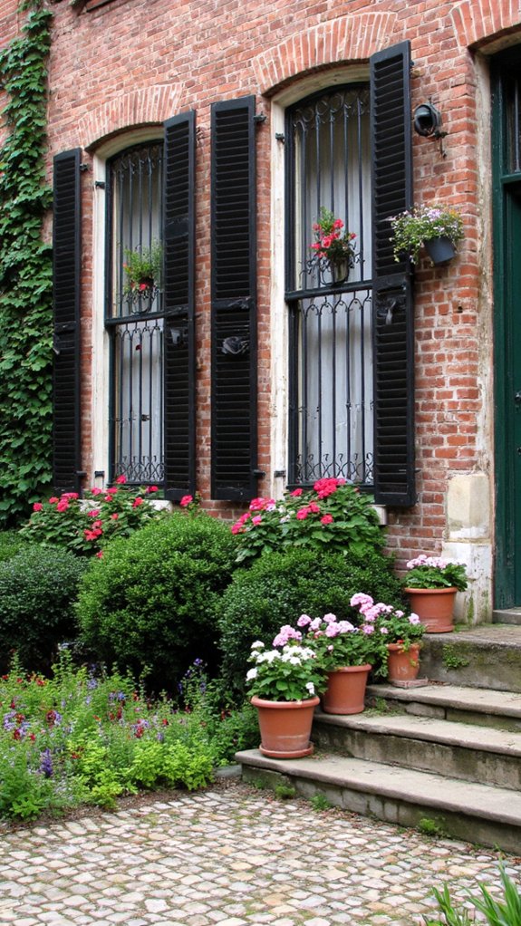 elegant colonial french windows